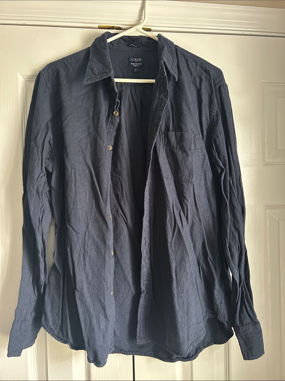J. Crew Men’s Navy Button-Up Shirt